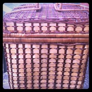 Vintage wicker Picnic Basket!
